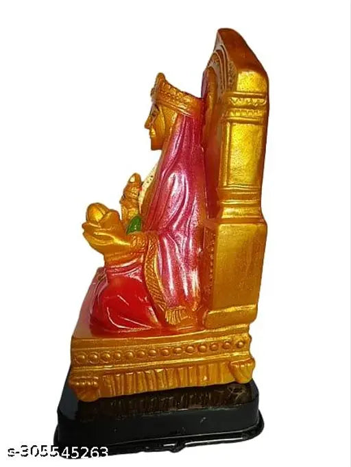 Multicolor Polyresin Sheetala Mata Statue, 7.5 inches, for Pooja Room decor