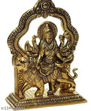 Aluminum Durga Mata idol, high-quality Indian figurine of deity