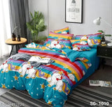 White Glace cotton queen size bedsheet with 2 pillow covers, ideal for summer and year-round comfort. Made in India