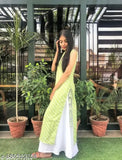 Pure cotton sleeveless Kurta & Sharara set, printed net design, Indian ethnic wear for women - LovelyFashions