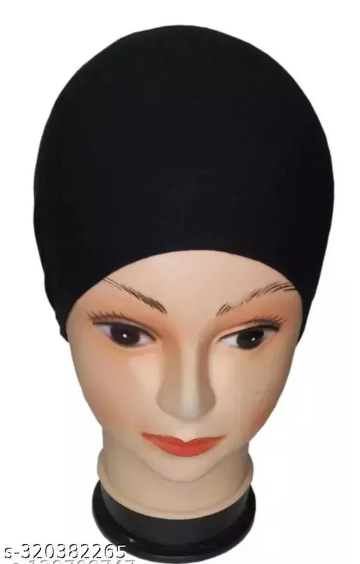 Cotton solid onesize Islamic under-hijab cap pack of 2, head wrap from India