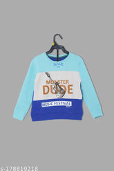 Modern cotton blend sweatshirt, printed net pattern for boys aged 7-8 years, comfortable and stylish design