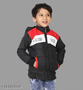 Colorblocked nylon boys jacket, long sleeves, official club size 12-18 months, India origin