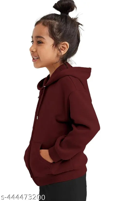 New trendy wool sweet shirt for kids (10-16 years), solid color style on model