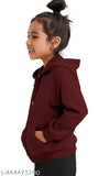 New trendy wool sweet shirt for kids (10-16 years), solid color style on model
