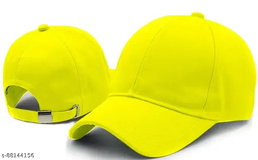 Stylish men's solid cotton baseball cap, onesize, made in India