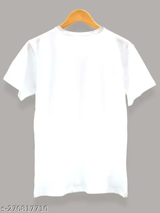 Trendy white polycotton civil engineer T-shirt, printed design, short sleeves. Ideal for casual or formal occasions. Comfortable and lightweight, wicks sweat away from skin. Great for men's daily wear or boys. Made in India