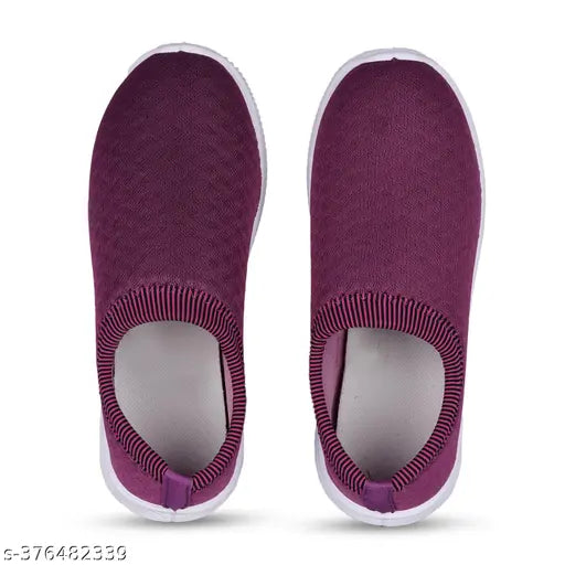 Lightweight mesh women's sport ballerinas, trendy belly design, slip-on comfort, winter shoe - India