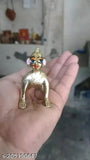 Blue-eyed brass Krishna idol, size 1, Indian crafted" (107 characters)
