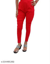 Cotton pencil jeggings for women, solid style and stretchable comfort, size 40 or 42, made in India