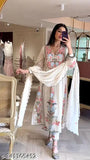 Pearl White Georgette Embroidered Net Suit from X-Lady's SuperHit Collection, perfect for elegance and peace