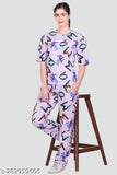 Wild Dreams women's summer wear half sleeve allover printed coords set (crop & lower) - cotton blend, comfortable and lightweight for everyday activities