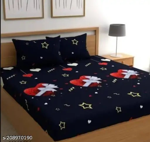 Soft, cotton Py Alliance double bed sheets with two pillow covers, ideal for summer use. Beautifully checked pattern from India