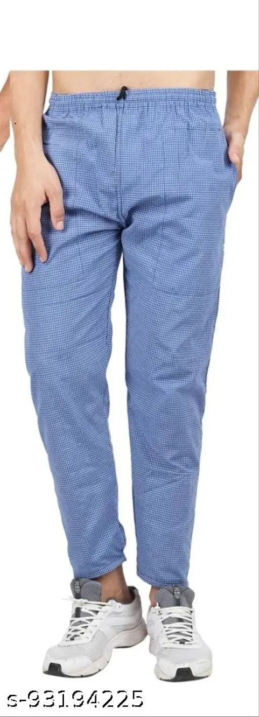 Checkered maxi cotton pyjama combo pack 3 for yoga, gym, morning walk - Made in India" (108 characters)