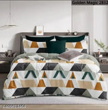 Royal Home Glace cotton comforter set, includes double bedsheet & pillow covers, Indian-made, 100" x 90" bedding