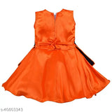 Silver polyester sleeveless baby girl's frock dress by Silver Kraft, 3-6 months size