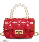 Acrylic floral net mini sling bag, latest style in free size