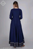 Rayon three-quarter sleeve solid kurti, latest fashion for women from India