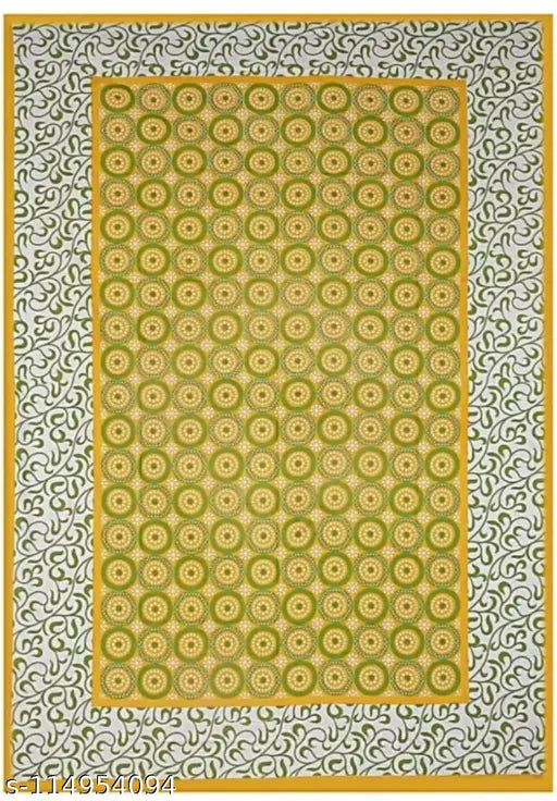 Double Jaipuri Print Cotton Bedsheet with 2 Pillow Covers, ideal for summer. 100% pure cotton, 120 thread count