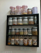 White wood kitchen rack with door, ideal for fridge storage and small kitchen organization