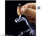 Black polyresin Adiyogi Backflow incense holder with 20 cones, decorative showpiece