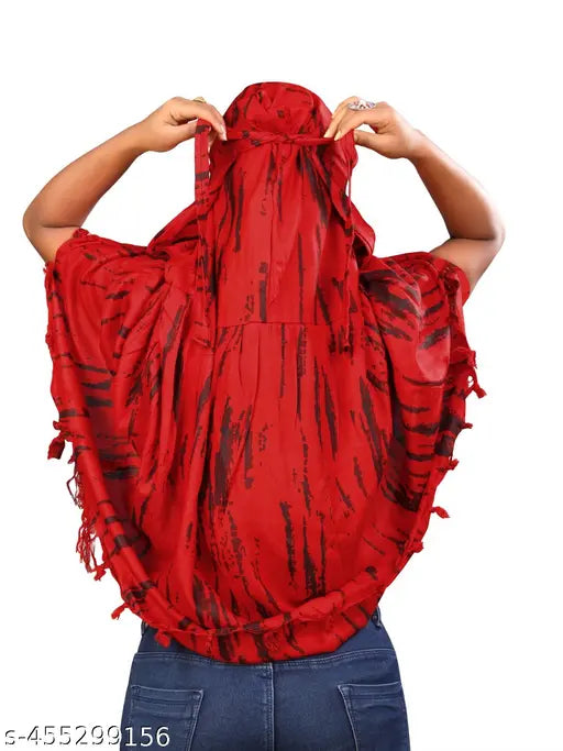 Pure cotton summer protection scarf, full-face cover Bandhani print for women - shields against sun and pollution