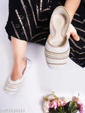 Synthetic jutti bellies sandals in vibrant colors, comfortable sole and stylish design for women footwear