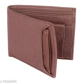 Multicolor faux leather men's wallet with detachable card holder and coin pocket, stylish design for modern use