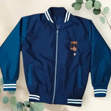 Polycotton kids sweatshirt with long sleeves, self-design net pattern, warm winter wear