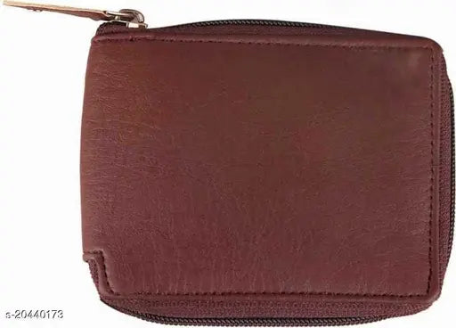 Textured PU men's wallet, fashionable and unique with 5 compartments, free size (10cm x 10cm), made in India