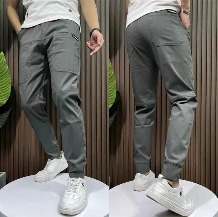 Multicolor cotton blend men's casual jogger pack of 2, ideal for sports occasions