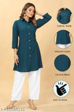 women's and girls' crepe kurti & palazzo set, best quality soft and cool summer wear from India