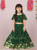 Embroidered Georgette silk lehenga-choli for girls (6-8yrs), Indian bridal fashion