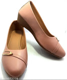 Synthetic Leather Peach Shooting Star fashion shoes for women, comfortable and trendy party wear