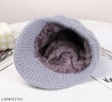 Assorted wool beanie hats, lightweight dome style in autumn colors, perfect for outdoor winter wear