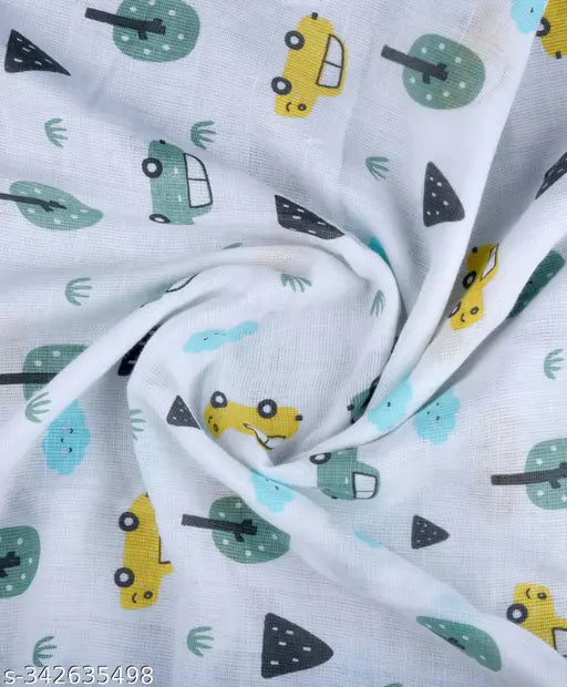 Organic cotton LazyToddler muslin swaddle 100cm x 100cm, cozy & versatile for mild winter travel or home use