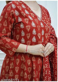Viscose Rayon printed combo kurta & dupatta set, mirror-work & embroidery, three-quarter sleeves, M-XXXL, Indian craftsmanship