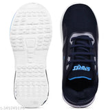 Mesh and PVC kids' running shoes. Lightweight, comfortable, and slip-resistant for daily wear and outdoor activities. Ideal for boys aged 4-12 years. Indian origin