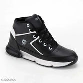 Colorblocked synthetic casual shoes with lace-up fastening, PVC sole, available in sizes 2-5. Latest funky boys shoe on display rack