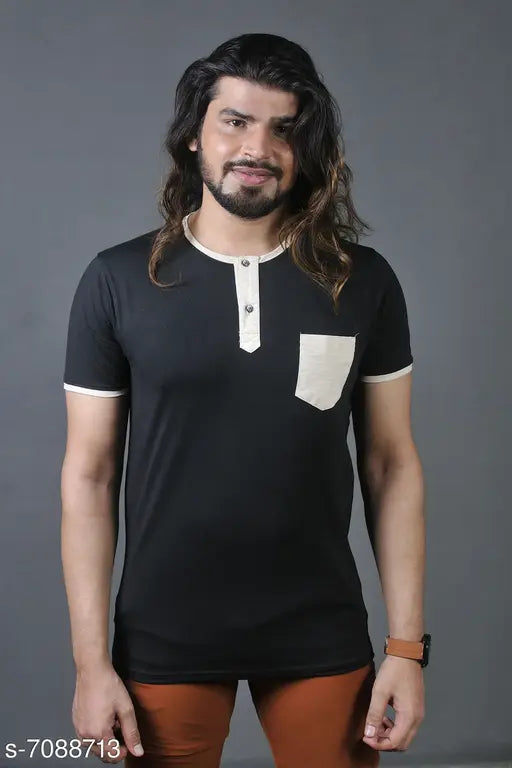 Thalasi Knitfab cotton round neck men's t-shirt, solid color, short sleeves, S-XXXL sizes available
