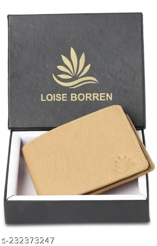 Trendy cream leather men's wallet, 100% genuine, RFID protected with quick access pockets, premium quality material, multi-utility design from India