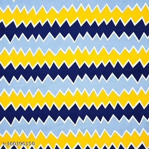 Glace cotton 144TC geometric-patterned flat sheet, summer-ready single bed size 60x90 inches from India