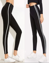 Trendy cotton blend solid jegging for women, fashionable 2-pack, Indian origin