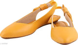Synthetic point bow belliie for casual wear, solid pattern in various sizes (IND-3 to IND-9). Indian-origin slip-on women's belliie