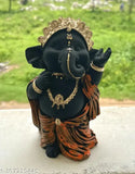 Multicolor eco-friendly polyresin Lord Ganesha idol figurine for home decoration (3x6x3 inches)