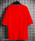 Stylish men's three-quarter sleeve printed cotton T-shirt, trendy graphic design, India origin
