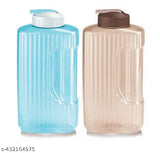 Multicolor, leak-proof 2200ml water jugs with airtight lids (pack of 2) - refrigerator safe for cold water storage