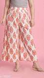 Solid cotton women's kurta set with palazzo pants, three-quarter sleeves, Indian-made solid patterned attire