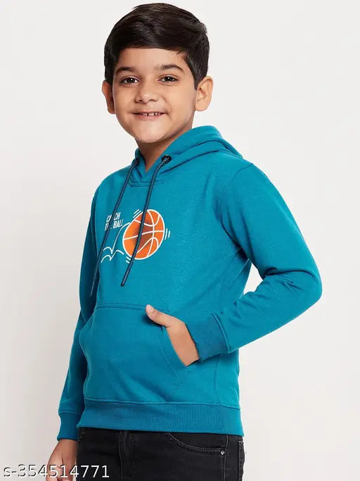UBX Kids printed cotton blend sweatshirt, long sleeves, hooded design, vibrant print, children's fashion apparel for ages 1-15