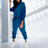 Women's luxury velvet pajama lounge set (hoodie & pants), cozy and trendy winterwear. Sumptuous velvet fabric, elastic waistband, long sleeves, hooded sweatshirt." (117 characters)